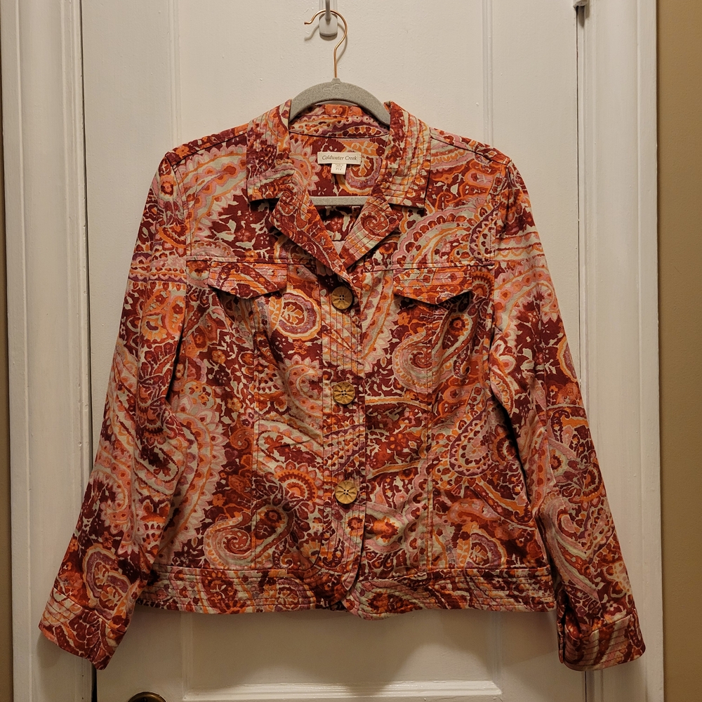 Coldwater Creek Women's Boho Fall Staple Jacket Size P14